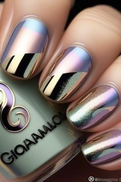 White Chrome French Nails: A Match Made in Heaven Chrome French Nails, Side Hairstyle, Chrome French, Elegant Touch Nails, Camo Nails, Chrome Nail Polish, Chrome Nail Art, Elegant Nail, Elegant Nail Art