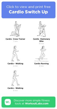 the cardio switch up workout guide