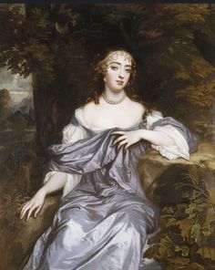 a painting of a woman in a white dress holding a black and white shawl