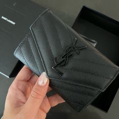 Authentic Saint Laurent Black Ysl Wallet. Good Condition. Only Used For About A Year. Comes With Authenticity Card And Original Box. Abundant Lifestyle, Ysl Wallet, Saint Laurent Accessories, Black Card, A Year, Yves Saint Laurent, Original Box, Saint Laurent, Women Accessories