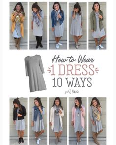 Grey Dress Outfit, Outfit For Church, Mode Ab 50, Wear To Work Dress, Grey Dress, Fashion Capsule, Church Outfits, Looks Chic