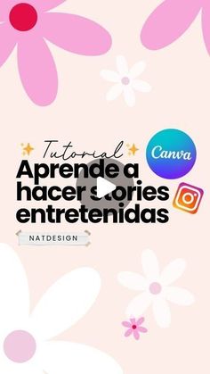 a pink flower with white daisies on it and the words,'aprendeda haceres entrendadass '