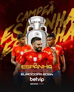 the spanish soccer team has won the trophy for the first time in their history, and is