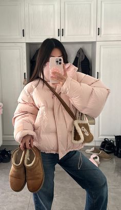 Winter Inspo Outfits, Puffer Outfit, Puffer Jacket Outfit, Cold Outfits, Cold Weather Outfits, Warm Outfits, Winter Fashion Outfits