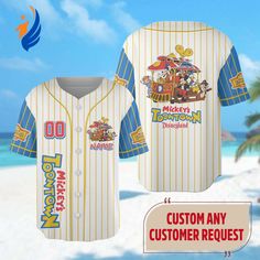 Introducing our exclusive Custom Mickey’s Toontown Baseball Jersey, perfect for the ultimate Disney fan! Join Mickey and his friends as Magic Kingdom Shirt, Mickey Love, Cowboy Gifts, Hawaiian Shirt Women, Personalized Jersey, Team Shirt, Disney Fan, Family Trip, Team Shirts