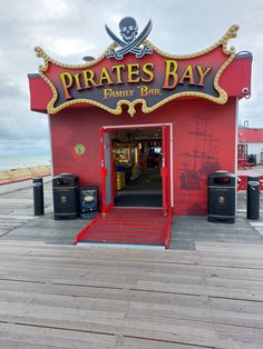 there is a pirate's bay on the boardwalk