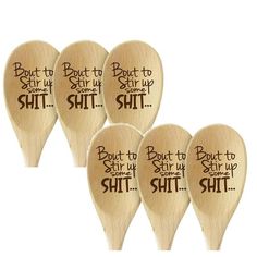 6 Pcs 2024 Funny Wooden Spoon - Engraved Spoon for Housewarming Gift Baskets and Pranks,Funny Wooden Spoon,Engraved Kitchen Gifts,Housewarming Gift Ideas,Prank Gifts Please check the title or the picutre for the specific size&contain quantity Features: 2024 Christmas Gift Funny SpoonsThe "Bout to Stir Up Some " Spoons is the ultimate joke, prank or Christmas gift. Every use of it sparks laughter and , making your kitchen activities more entertaining. It's not just a wooden spoon; it's a way of l Spoon Engraved, Kitchen Activities, Housewarming Gift Baskets, Prank Gifts, Carved Spoons, Wooden Scoop, Real Kitchen, Cooking Utensils Set, 2024 Christmas