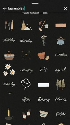 a black background with white writing on it and some pictures in the middle, including flowers