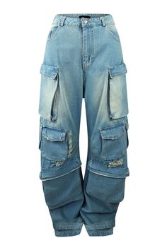 Denim baggy jeans featuring cargo pocket details front and back Can be worn low or high rise Size up for a baggier fit or stay true to size for a normal fit 100% Cotton   Aaliyah is in size S Height: 5'0" Bust: 34" Waist: 24" Hips: 44" Denim Baggy Jeans, Cargo Pocket, Stay True, Denim Jumpsuit, Aaliyah, Baggy Jeans, Baggy Fits, Pocket Detail, Fashion Ideas