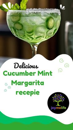 Create a visually appealing pin showcasing a beautifully garnished glass of Cucumber Mint Margarita, with slices of cucumber, sprigs of fresh mint, and a salted rim. Include a backdrop of summer elements like a sun hat, sunglasses, or a poolside setting to enhance the summery vibe Mint Margarita, Fresh Cucumber, Lemonade Cocktail, Mint Lemonade, Drink Labels, Summer Gathering, Cocktail Recipes Easy, Easy Cocktails