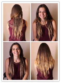 Esto me lo hago Half Dreads Partial Dreadlocks, Half Dreaded Hair, Half Dreads, Partial Dreads, Mohawk Hairstyles Men, Hair Extensions For Short Hair, Dreads Girl, Hippie Hair, Mohawk Hairstyles