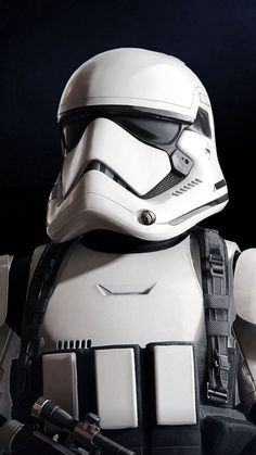 a star wars helmet is shown in this image