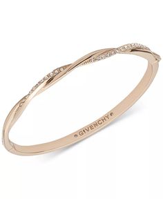 Givenchy - Pavé Twist Bangle Bracelet Macys Jewelry, Twisted Bangle, Vintage Inspired Rings, Medium Hoop Earrings, Sterling Silver Rings Set, Silver Ring Set, Rose Gold Watches, Bracelet Online, Women's Watches