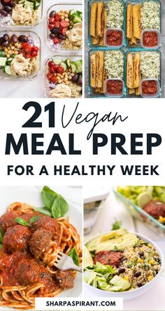 21 vegan meal prep for a healthy week