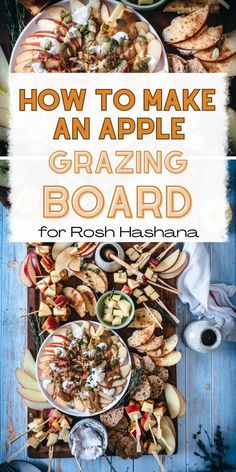 the cover of how to make an appetizing board for rosh hashana