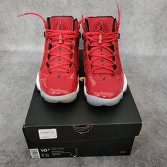 Gently Used - Great Condition. Nike Shoes Jordan, Jordan 6 Rings, Nike Shoes Jordans, Shoes Jordan, 6 Rings, Nike Red, Jordan 6, Jordan Shoes, Mens Shoes Sneakers