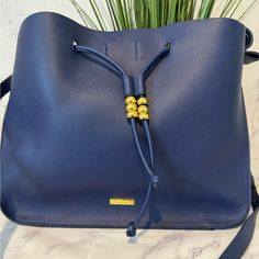 Nwot Iman Faux Leather Navy Blue Shoulder Bag. Large Size Bag With Plenty Of Space For All Your Things. Hardware Still Has Plastic Protection. Blue Shoulder Bag, Faux Leather Handbag, Leather Handbag, Leather Handbags, Large Size, Faux Leather, Bag Lady, Navy Blue, Shoulder Bag