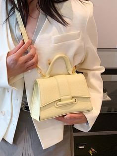 BirdinBag - Yellow Womens PU Leather One Shoulder Crossbody Handbag: Versatile & Fashionable for Summer Novelty Bags, Style Minimalist, Bag Bag, Cross Body Handbags, Pu Leather, One Shoulder, Handbags, Yellow, Leather