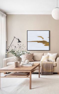 Beige Living Room Aesthetic, Bo Kaap, Nordic Style Living Room, Jade Design, Living Room Wall Color, Room Wall Colors, Beige Living Rooms, Living Room Color Schemes, Beige Sofa