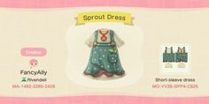 the animal crossing character is wearing a dress