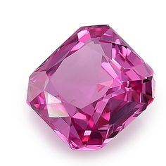 Associated to royalty and luxury, this pink, unheated Sapphire has an enduring splendor. At 2.08 carats, this gem measures 7.12 x 6.97 x 4.04 mm with its octagonal cut that adds to the sapphires magical aura. Just the right size for an engagement ring the sapphires vivid color will do the talking.
 check GIA Report Classic Pink Gemstones For Formal Occasions, Pink Gemstones With Prong Setting For Formal Occasions, Pink Gemstones For Formal Fine Jewelry, Pink Gemstones For Formal Occasions, Formal Gia Certified Pink Gemstones, Pink Diamond Gemstones For Gift, Luxury Pink Gemstones For Wedding, Elegant Pink Ruby Gemstones, Classic Round Pink Gemstones