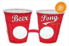 two red cups with oranges in them sitting next to each other on a white background