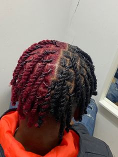 Two Strand Twist Dyed, 2 Strand Twist, Two Strand Twist Hairstyles, Dyed Locs, Black Hair Cuts, Dyed Tips, Cute Dreads, Two Strand Twists, Two Strand Twist