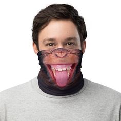 This versatile Neck Gaiter can be used as a face mask, headband, bandana, wristband, balaclava, and neck warmer. * 95% polyester, 5% elastane (fabric composition may vary by 1%) * Fabric weight: 6.19 oz/yd² (210 g/m²) * Breathable fabric * Washable and reusable * Four-way stretch fabric that stretches and recovers on the cross and lengthwise grains * One size * Printed on one side, reverse side is left blank Outfit Bandana, Balaclava Scarf, Funny Animal Faces, Wolf Mask, Dog Mask, Funny Face Mask, Dog Nose, Face Mask Fashion, Mascara Facial