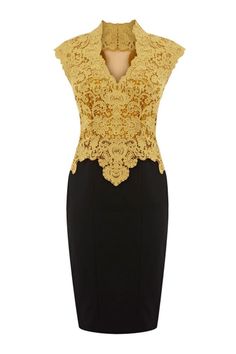 White and Gold Wedding. Mother of the Bride. Mother of the Groom. Elegant Floral Detailed Lace Dress - OASAP.com Karen Millen, Pencil Dress, Passion For Fashion, Pretty Dresses, Beautiful Outfits, Dress To Impress