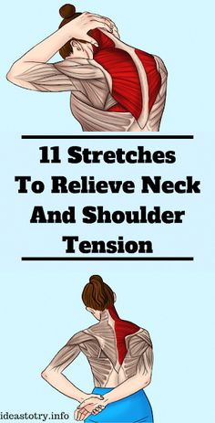 Neck Pain Exercises, Neck And Shoulder Exercises, Shoulder Stretches, Tight Shoulders, Shoulder Tension, Neck Exercises, Magnesium Deficiency, Neck Pain Relief