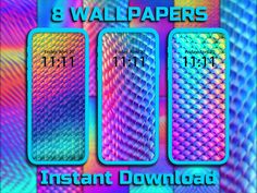 the 8 wallpapers are all different colors