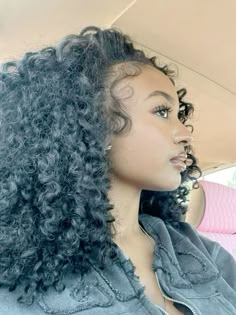 Curly Hair Sew In, Curly Hair Ponytail, Black Curly Hair, Hair Crush, Hair Life, Baddie Hairstyles, Face Card, Long Curly Hair, Long Curly