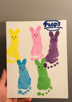 Baby Easter craft peeps baby feet painting Baby Easter Crafts, Fun Easter Crafts For Kids, Easter Crafts Kids, Baby Footprint Crafts, Baby Art Crafts, Easter Art Project, Aesthetic Easter, Easter Crafts Preschool, Cake Easter