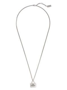 Find MARC JACOBS The Tote Bag Pendant Necklace on Editorialist. silver-tone engraved logo charm detail chain-link detailing lobster claw fastening adjustable fit Sterling Silver Necklace With Silver-tone Logo, Silver Necklace With Silver-tone Logo Plaque For Gift, White Gold Necklace With Silver-tone Logo Plaque, Silver Chain Necklace With Logo Charm For Gift, Marc Jacobs Necklace, Marc Jacobs The Tote Bag, Marc Jacobs Jewelry, Outfit Pieces, Pendant Necklace Silver