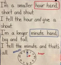 Learning Tricks, Math Journal, Math Anchor Charts, Math Measurement, Teaching Time, Math Time, Second Grade Math, Early Math, E Mc2