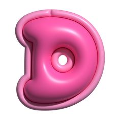 a pink object that looks like the letter b