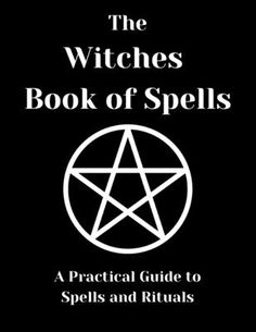 the witches book of spells, with an inverted pentagramil on it's cover