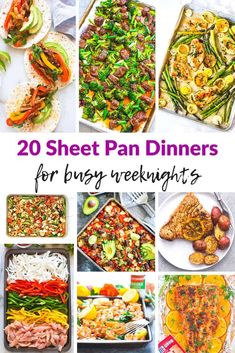 20 sheet pan dinners for busy weeknights that are delicious and easy to make