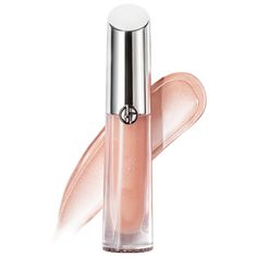 A high-shine, hydrating lip gloss that locks in hydration and reflects light for fuller-looking, pillowy-soft lips for up to 24 hours without a sticky feeling.Formulation Type: Lip GlossBenefits: HydratingHighlighted Ingredients: - Squalane: Seals in moisture and soothes chapped, cracking, and irritated lips.What Else You Need to Know: This lightweight oil-in-gloss formula combines 15% squalane to protect the lip barrier and adds a glass-like shine and prismatic finish that flatters all skin ton Giorgio Armani Makeup, Armani Makeup, Giorgio Armani Beauty, High Shine Lip Gloss, Sheer Shades, Hydrating Lip Gloss, Natural Lip Colors, Lips Shades, Lip Lacquer