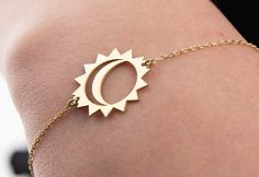 This Sun and Moon Bracelet is producible 14K Solid GOLD (NOT filled or plated) or 925 Sterling Silver. All our work is done by order, handcrafted in our workshop, and this gives a special and unique meaning to you, and to our 14k gold and silver bracelets. We offer many alternatives to create a Adjustable Sun And Moon Design Bracelets As Gift, Sun And Moon Design Jewelry Bracelet As Gift, Sun And Moon Design Jewelry Bracelet Gift, Sun And Moon Design Bracelet For Gift, Adjustable Celestial Bracelets With Sun And Moon Design, Adjustable Moon Shape Celestial Bracelets, Adjustable Moon-shaped Celestial Bracelets, Adjustable Celestial Sun And Moon Bracelets, Adjustable Crescent Moon Phase Bracelets