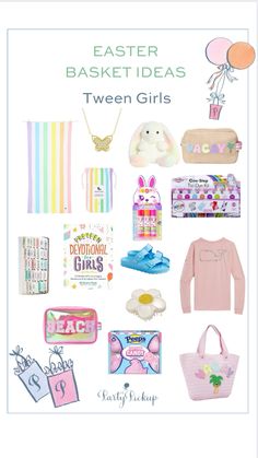 Elevate this Easter for your tween girl with our curated collection of basket ideas! From trendy accessories to DIY crafts, we’ve compiled the ultimate guide to delight her this holiday. Discover inspiration and make this Easter egg-stra special! #TweenEaster #EasterBasketIdeas #GirlPower #EasterInspiration 🌸🐣 Preteen Easter Basket Ideas, Easter Tops, Marshmallow Bunny, Tie Dye Kit, Gifts To Make, Toys By Age, Entertaining Gifts, Easter Goodies