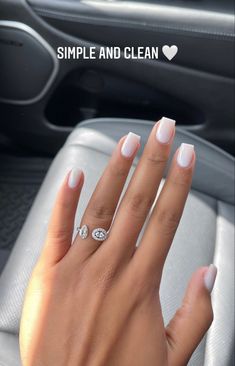 Basic Nails Ideas, White Nail Ideas, Milky Nails, Acrylic Toe Nails, Subtle Nails, One Friend, Girly Acrylic Nails, Twin Beds