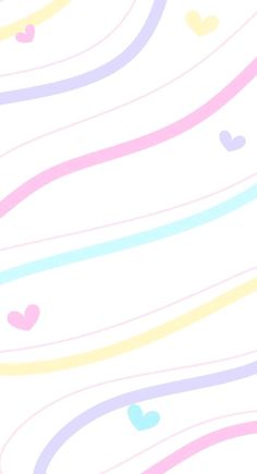 an abstract background with pastel lines and hearts