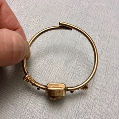 "Quantity: 1 Unit Dimensions: Length (Exterior) - 2.2\" (57mm) Length (Interior) - 2.1\" (53mm) Width - 0.8\" (20mm)" Collectible Yellow Gold Bracelet, Heirloom Style Jewelry Clasp As Gift, Heirloom Jewelry Gift With Clasp, Luxury Collectible Round Bangle, Adjustable Heirloom Jubilee Bracelet, Antique Round Jewelry With Bail, Victorian Yellow Gold Bracelet, Adjustable Hinged Bracelet Jewelry, Adjustable Hinged Bracelet