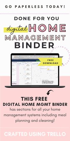 the ultimate guide to digital home management info sheet for your business or office, with text overlaying it's all you need