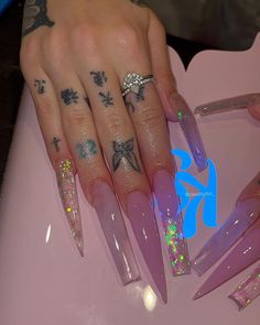 Purple Marble Nails, Watercolor Nails, Nails Abstract, Bling Nail Art, Nails Y2k, Color For Nails, Pink Ombre Nails, Glamour Nails