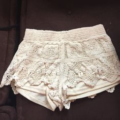 Brand New With Tags Surf Gypsy Brand Crochet Shorts. Perfect For Summer ! Size Small *Minkpink, For Love And Lemons, Show Me Your Mumu, Pacsun, Uo, Urban Outfitters, Joa, Roxy, Zara, Topshop, Asos** Crochet Lace Shorts, Urban Outfitters Shorts, Crochet Shorts, Mink Pink, Show Me Your Mumu, Love And Lemons, Shorts With Tights, For Love And Lemons, White Cream