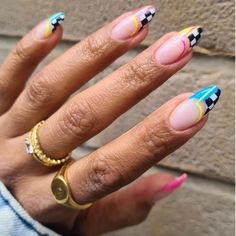 Formula One Nails, Formula 1 Nail Art, 90s Nails, Jelly Nails, Nails Coffin, Nail Art Ideas, Art Trends