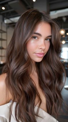 Hair Colour Golden Brown, Cool Tone Brown Hair, Chocolate Brunette Hair, Rich Chocolate Brown Hair, Chocolate Balayage, Chocolate Brown Hair Color Ideas, Rich Brown Hair, Brown Hair Inspiration, Mocha Hair