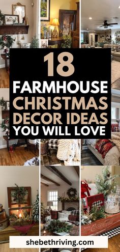 18 Stunning Farmhouse Christmas Decor Ideas To Recreate Farmhouse Santa Decor, Mud Room Christmas Decor, Farmhouse Living Room Christmas Decor, Country Home Christmas Decor, Diy Christmas Decorations Farmhouse, China Hutch Christmas Decor, Farmhouse Dining Room Christmas Decor, Kitchen Christmas Decorations Farmhouse, Christmas Tree Farm Decorating Ideas